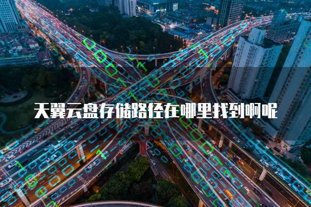 天翼云盘存储路径在哪里找到啊呢