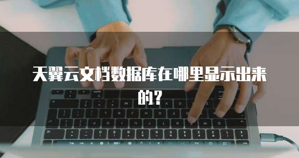 天翼云文档数据库在哪里显示出来的?
