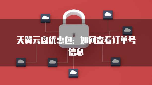 天翼云盘优惠包:如何查看订单号信息
