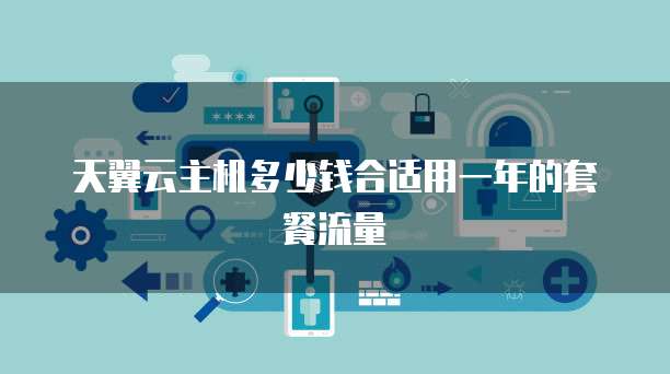 天翼云主机多少钱合适用一年的套餐流量