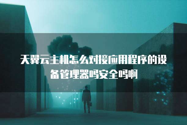 天翼云主机怎么对接应用程序的设备管理器吗安全吗啊