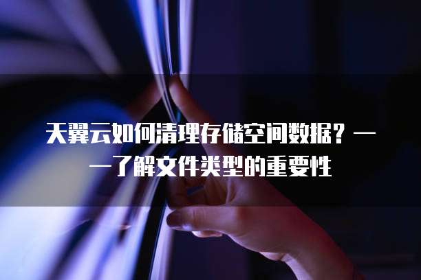 天翼云如何清理存储空间数据?——了解文件类型的重要性