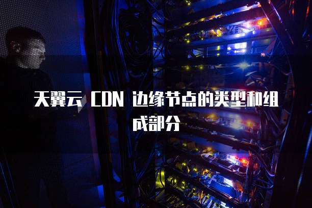 天翼云 CDN 边缘节点的类型和组成部分