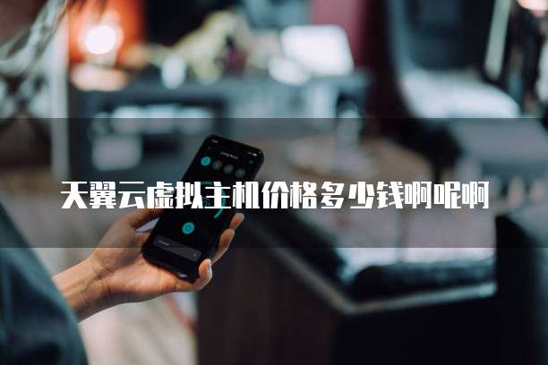 天翼云虚拟主机价格多少钱啊呢啊