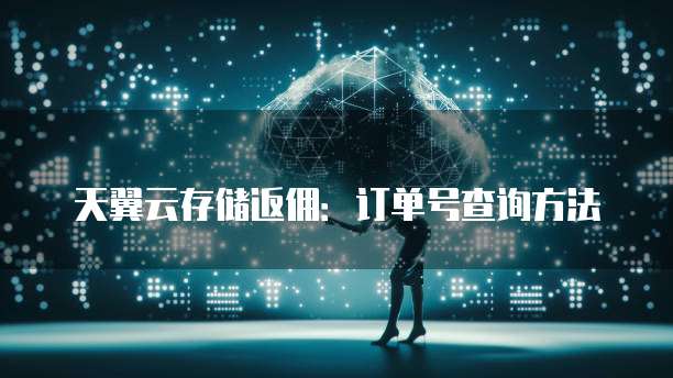 天翼云存储返佣：订单号查询方法