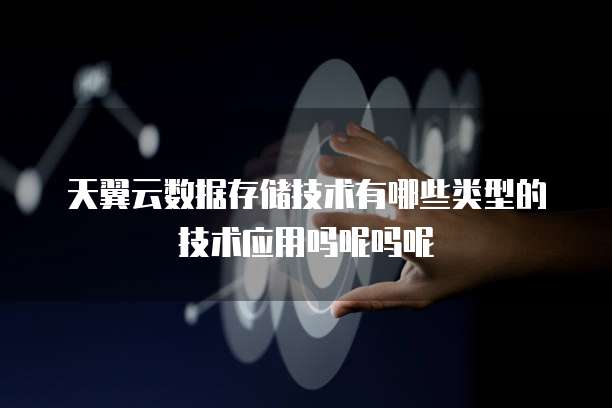 天翼云数据存储技术有哪些类型的技术应用吗呢吗呢