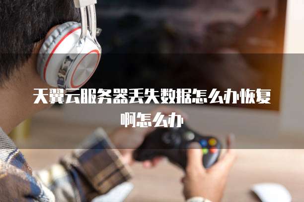 天翼云服务器丢失数据怎么办恢复啊怎么办