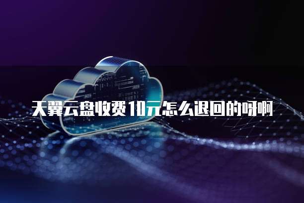 天翼云盘收费10元怎么退回的呀啊
