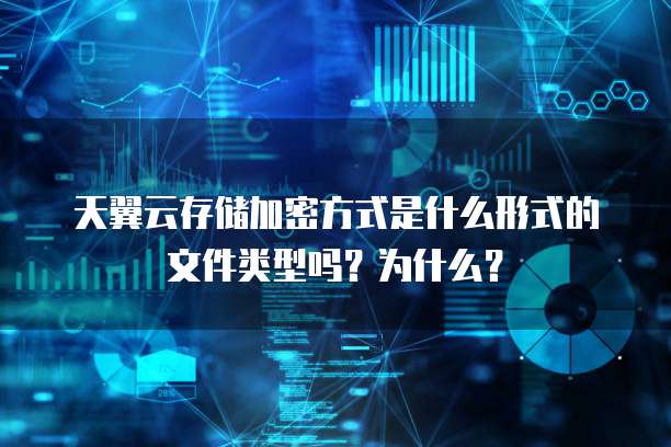 天翼云存储加密方式是什么形式的文件类型吗?为什么?
