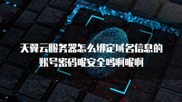 天翼云服务器怎么绑定域名信息的账号密码呢安全吗啊呢啊