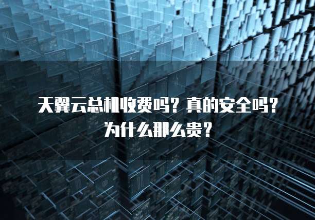 天翼云总机收费吗?真的安全吗?为什么那么贵?
