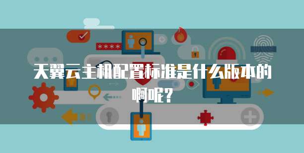 天翼云主机配置标准是什么版本的啊呢?