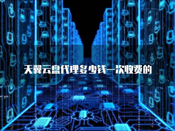 天翼云盘代理多少钱一次收费的