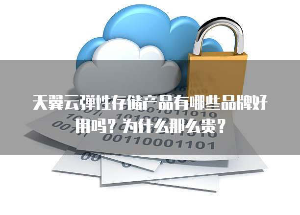 天翼云弹性存储产品有哪些品牌好用吗？为什么那么贵？