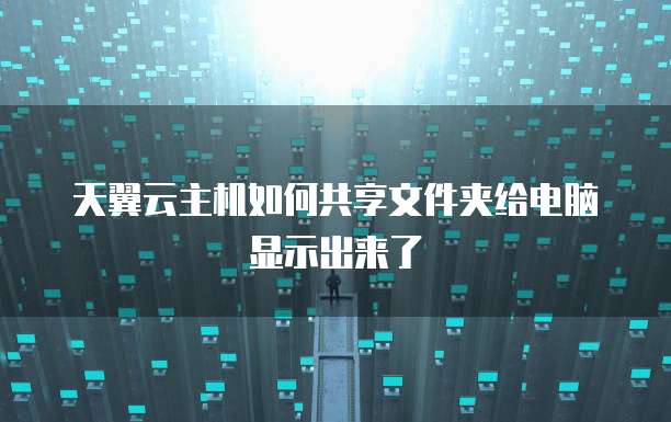 天翼云主机如何共享文件夹给电脑显示出来了