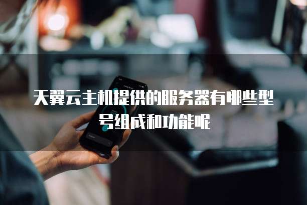 天翼云主机提供的服务器有哪些型号组成和功能呢