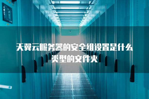 天翼云服务器的安全组设置是什么类型的文件夹