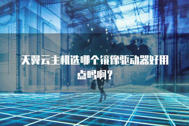 天翼云主机选哪个镜像驱动器好用点吗啊?