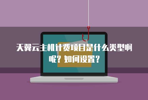 天翼云主机计费项目是什么类型啊呢?如何设置?