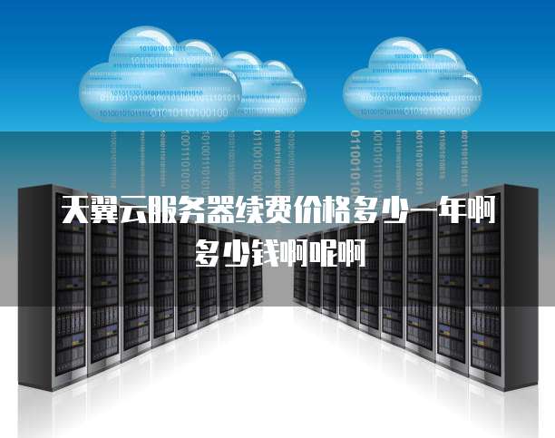 天翼云服务器续费价格多少一年啊多少钱啊呢啊