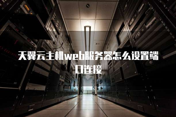 天翼云主机web服务器怎么设置端口连接