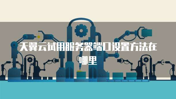 天翼云试用服务器端口设置方法在哪里