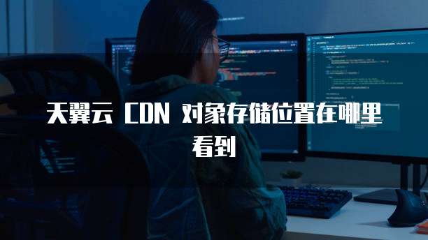 天翼云 CDN 对象存储位置在哪里看到