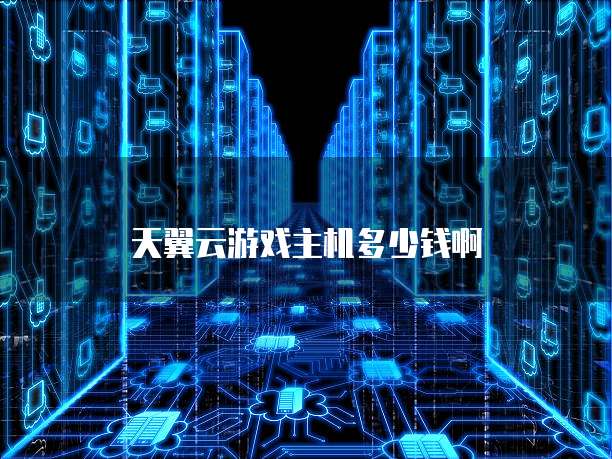 天翼云游戏主机多少钱啊