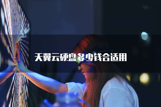 天翼云硬盘多少钱合适用