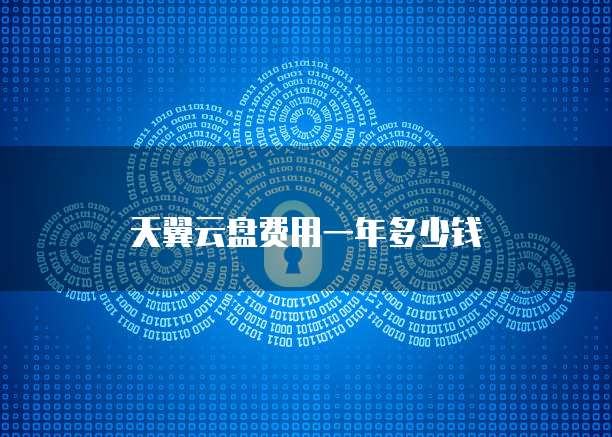 天翼云盘费用一年多少钱