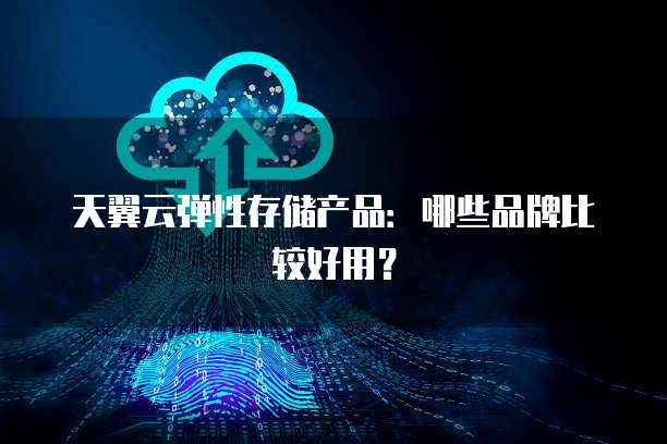 天翼云弹性存储产品:哪些品牌比较好用?