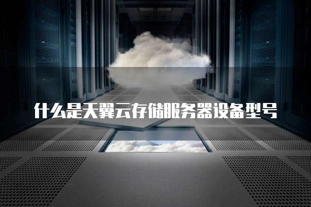 什么是天翼云存储服务器设备型号