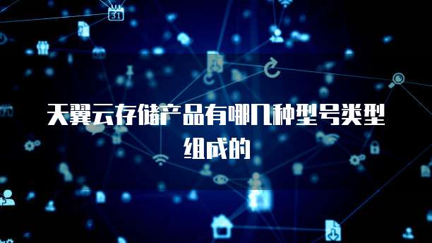 天翼云存储产品有哪几种型号类型组成的