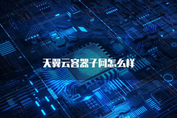 天翼云容器子网怎么样