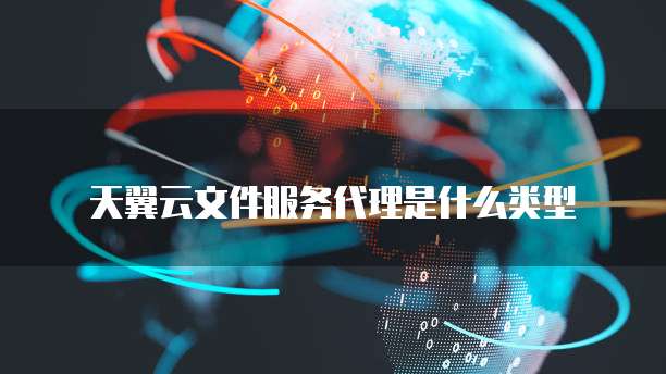 天翼云文件服务代理是什么类型