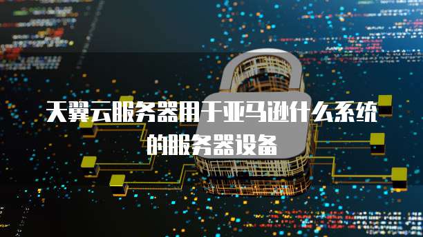 天翼云服务器用于亚马逊什么系统的服务器设备