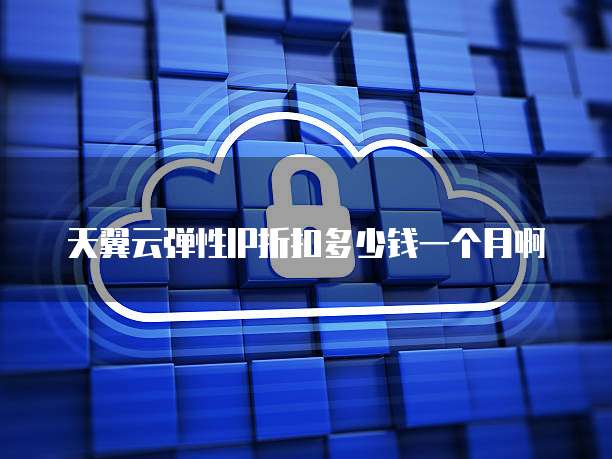 天翼云弹性IP折扣多少钱一个月啊