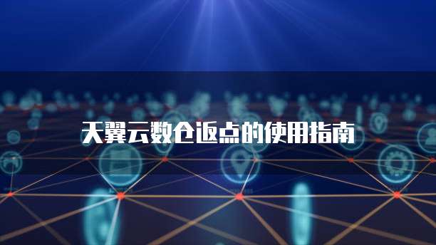 天翼云数仓返点的使用指南