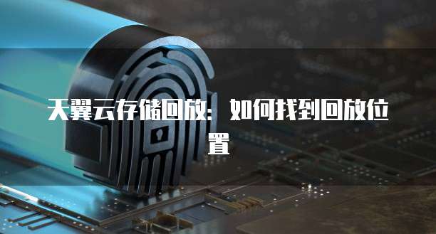 天翼云存储回放:如何找到回放位置