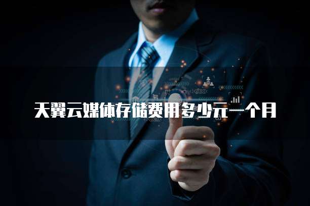 天翼云媒体存储费用多少元一个月