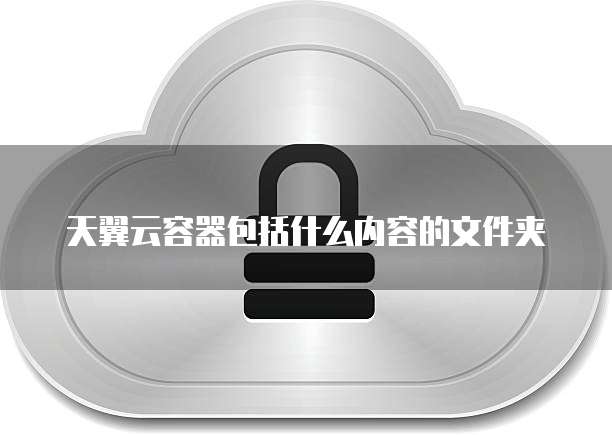 天翼云容器包括什么内容的文件夹