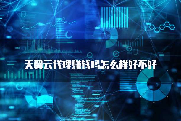 天翼云代理赚钱吗怎么样好不好