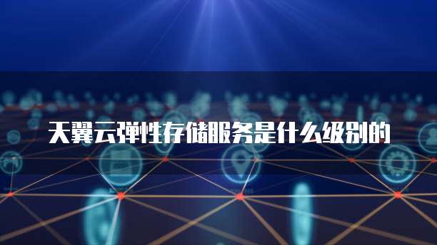 天翼云弹性存储服务是什么级别的