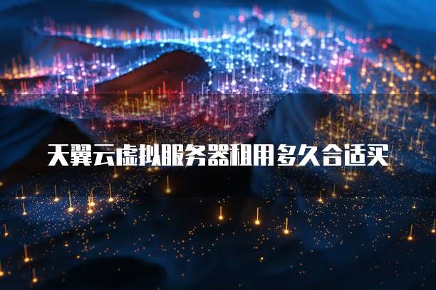 天翼云虚拟服务器租用多久合适买