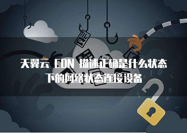 天翼云 CDN 描述正确是什么状态下的网络状态连接设备