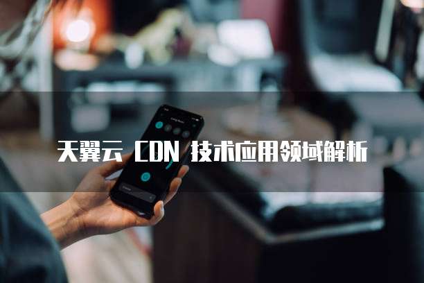天翼云 CDN 技术应用领域解析