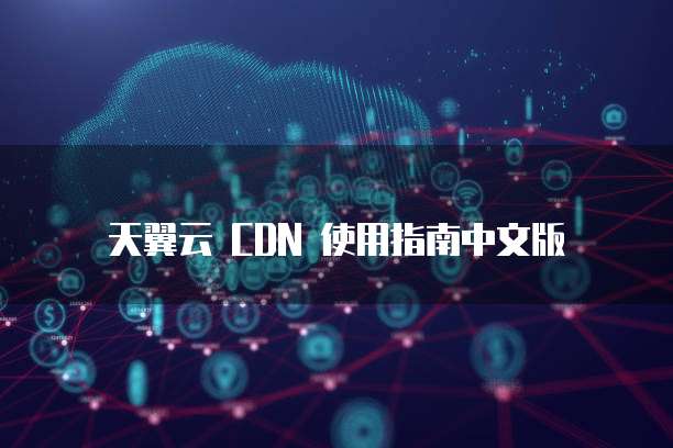 天翼云 CDN 使用指南中文版