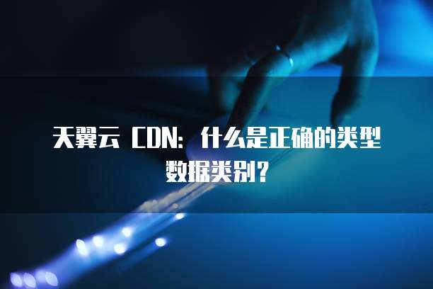 天翼云 CDN：什么是正确的类型数据类别？