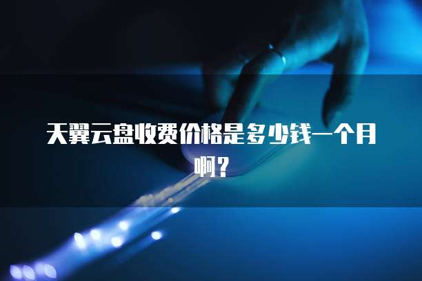 天翼云盘收费价格是多少钱一个月啊？