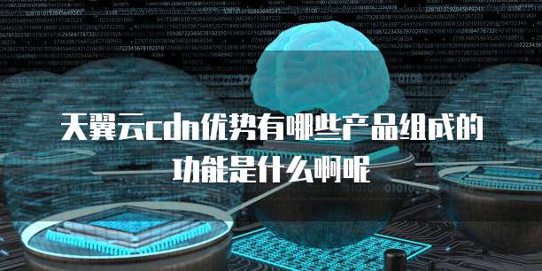 天翼云cdn优势有哪些产品组成的功能是什么啊呢